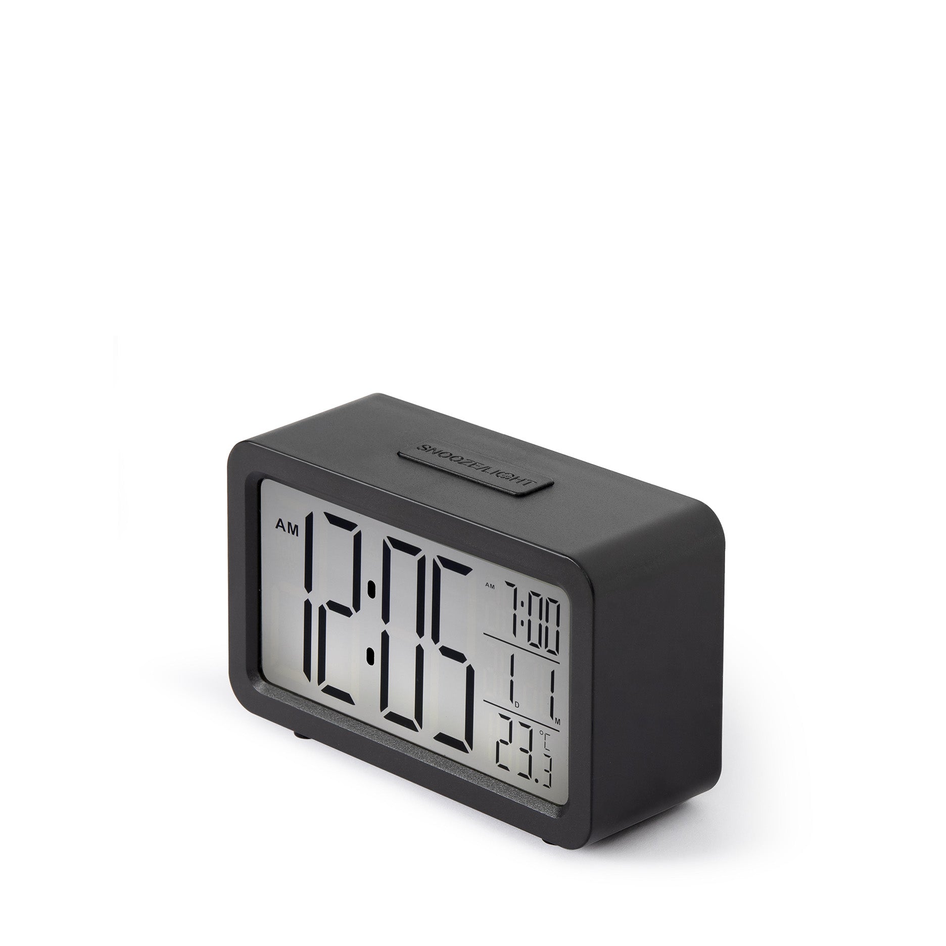 Digitaler Wecker Schwarz